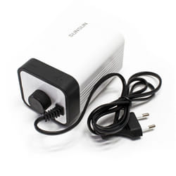 SunSun Pompe à air électrique CT-202 - 133 x 70 x 66 mm / 4 W / 2x 1,5 l/min - Aérateur de bassin pour Aération Oxygénation de l'eau