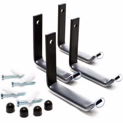 Support de pneus 4 pièces Charge: 25 kg Montage simple Haute qualité Les supports muraux de pneus sont la solution idéale pou ...