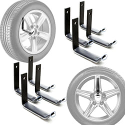 Wiltec - Support de pneus mural pour 8 pneus Accessoires pour pneus Étagère pour pneus