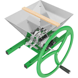 Wiltec - Broyeur manuel de fruits – 496 x 458 x 241 mm – 7 l – en Acier – avec Manivelle – Hâcheur Fouloir Pressoir Presse de Pomme et Poire