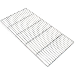 Grille de barbecue Carrée en Acier fin 58 x 30 cm Barbecue boule et Barbecue rond Grillade Terrasse Jardin Plancha Viande Légumes - Wiltec