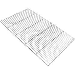 Grille de barbecue Carrée en Acier fin 67 x 40 cm Barbecue boule et Barbecue rond Grillade Terrasse Jardin Plancha Viande Légumes - Wiltec