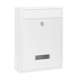Boite aux lettres murale Courrier Blanc Revêtement par poudre V1 - 60127