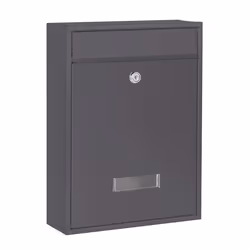 Boite aux lettres murale Courrier Anthracite Revêtement par poudre V1 - 60128