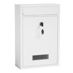 Boite aux lettres murale Courrier Blanc Revêtement par poudre V11 - 60131
