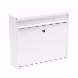 Boite aux lettres Boite postale Murale Design Blanche Revêtement par poudre Courrier V13 - 60140