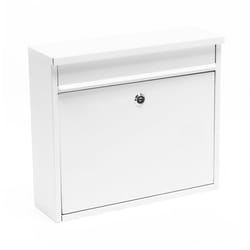 Boite aux lettres Boite postale Murale Design Blanche Revêtement par poudre Courrier V13 - 60140