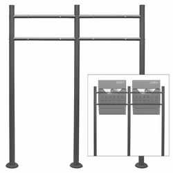 Wiltec Support pour 2 boîtes a