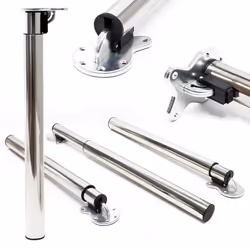Wiltec Lot de 4x Pied de table