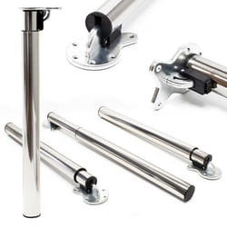 Wiltec Lot de 4x Pied de table