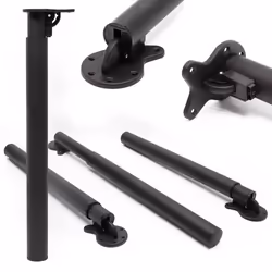 Pied de table Lot de 4 Noir Su