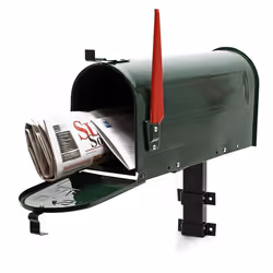 Boite aux lettres US Mailbox Design américain Vert avec un support mural correspondant - 60344
