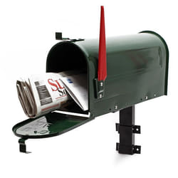 Boite aux lettres US Mailbox Design américain Vert avec un support mural correspondant - 60344
