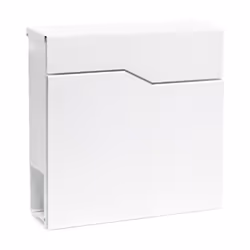 Boite lettres moderne Design V19 Blanche Fixation murale revêtue poudre Compartiment journal Poste - 60514