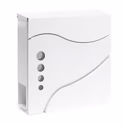 Boite aux lettres moderne Design V31 Blanche Fixation murale revêtue poudre Compartiment journal - 60580