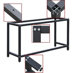 Châssis fixe établi B50xL150xH80cm Support établi Table travail Emballage Cadre Atelier Armature
