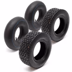 [Kit pneu et chambre à air] – Ce lot de Wiltec comprend deux pneus de taille 16x6.50-8 et deux chambres à air avec valve droi ...