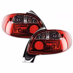 Feux arrières pour Peugeot 206 (type 2***) année 98-05 transparent/rouge