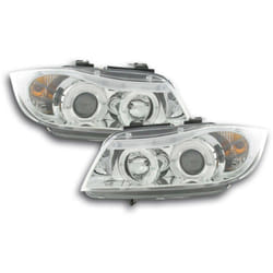 Phares pour bmw Série 3 type E90 / E91 05-08 chrome -