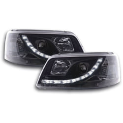 Fk Automotive - Phare Daylight led look drl bus vw type T5 03-09 noir -