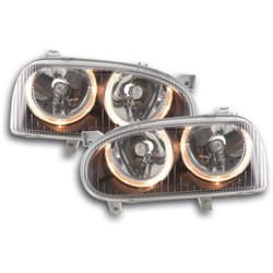 Phare Angel Eye vw Golf 3 type 1HXO, 1 exo 91-97 noir -