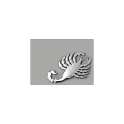 Fk Automotive - Autocollant chrome autocollant voiture 3D motif Scorpion 75x45 mm chrome -