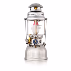 Petromax HK500 en laiton nickelé et chromé, Lanterne de camping à combustible, Chrome, Nickel, Laiton, 400 W, 1 L, Carburant