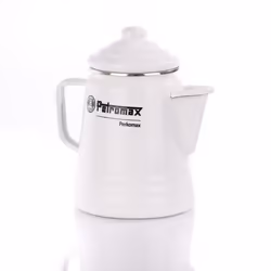 Petromax Percolateur à café/thé "Perkomax" (blanc), Théière simple, 1300 ml, Blanc, Acier
