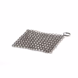 Petromax Cotte de mailles XL pour fonte et fer forgé, Nettoyeur de grille, Acier inoxydable, Acier inoxydable, 200 mm, 200 mm ...