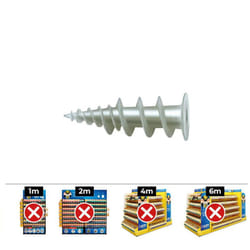 Boite De 50 Chevilles Nylon Avec Vis 4.4 x 40 Kgd