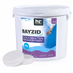 Floculant - Höfer Chemie - BAYZID® - 4 x 5 kg - Élimine les impuretés - Utilisation facile