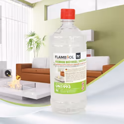 FLAMBIOL® Bioéthanol Premium en Gel (24 x 1 L) – Combustible Longue Durée Idéal pour Cheminées dIntérieur et dExtérieur