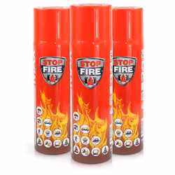 Spray Extincteur 3 x 500g – Höfer Chemie – Éteint Feu de Classe A B E F – Idéal pour Maison et Cuisine