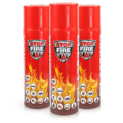 Spray Extincteur 3 x 500g – Höfer Chemie – Éteint Feu de Classe A B E F – Idéal pour Maison et Cuisine