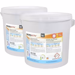 Höfer Chemie Lessive en Poudre (2 x 10 kg) - Lessive Universelle pour Linge Blanc et Couleurs Parfum Agréable Rendement Élevé