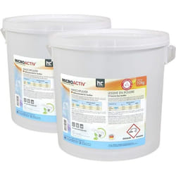 Höfer Chemie Lessive en Poudre (2 x 10 kg) - Lessive Universelle pour Linge Blanc et Couleurs Parfum Agréable Rendement Élevé