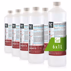 6x 1 L Acide formique 75% Höfer Chemie® de qualité technique en bouteille de 1 L