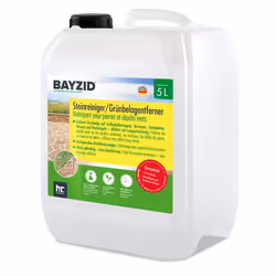 4 x 5 L Bayzid® Nettoyant pour pierre/Décapant pour croissance verte Concentré contre la mousse les algues et la croissance v ...