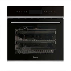 Four encastrable 60 cm  70L  28kW  Rôtisserie  Fonction pizza  Gril  Circulation de lair  Air chaud  Timer automatique