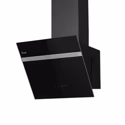 Hotte Aspirante 60 cm  Montage Mural  Noire  Verre  Appli Smart WiFi  Éclairage LED RGBW  Commande Tactile  ALPINA609HC