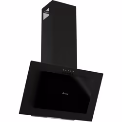 Hotte aspirante cuisine 60cm Inclinées acier inoxydable verre noir
