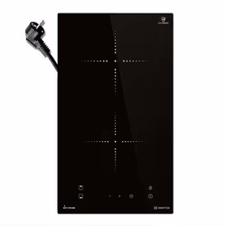 Plaque Induction 30 cm  33 kW  2 Zones de cuisson  9 niveaux de puissance  Minuterie  IND294