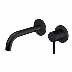 Steinberg 100 Mitigeur de lavabo encastré installation 2 trous noir mat 100 1814 3 S