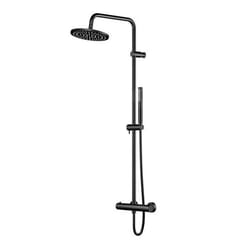 Steinberg 390 Set de douche avec thermostat diamètre 220 mm noir 390 2721 S