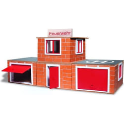 Jeu de construction enfant en brique ciment Caserne de pompiers Teifoc