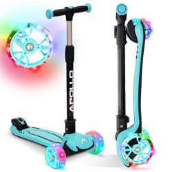 Trottinette Enfant 3 Roues Apollo KidsPro4 – Scooter 3 roues avec direction par inclinaison – Menthe