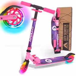 Trottinette Apollo Moonracer 125mm enfant LED - étoiles
