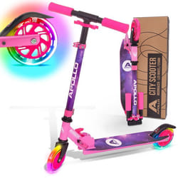 Trottinette Apollo Moonracer 125mm enfant LED - étoiles