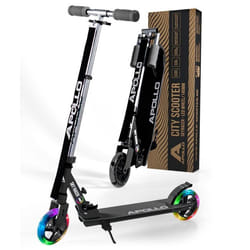 Trottinette Apollo Skyracer LED urbaine suspension roues 145mm - noire