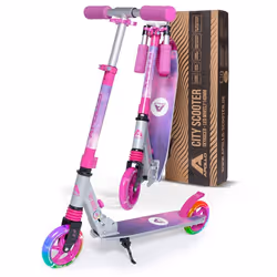 Trottinette Apollo Skyracer LED urbaine suspension roues 145mm - Starlight